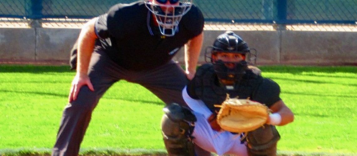 Doug behind the plate Phoenix Jan 2019 copy
